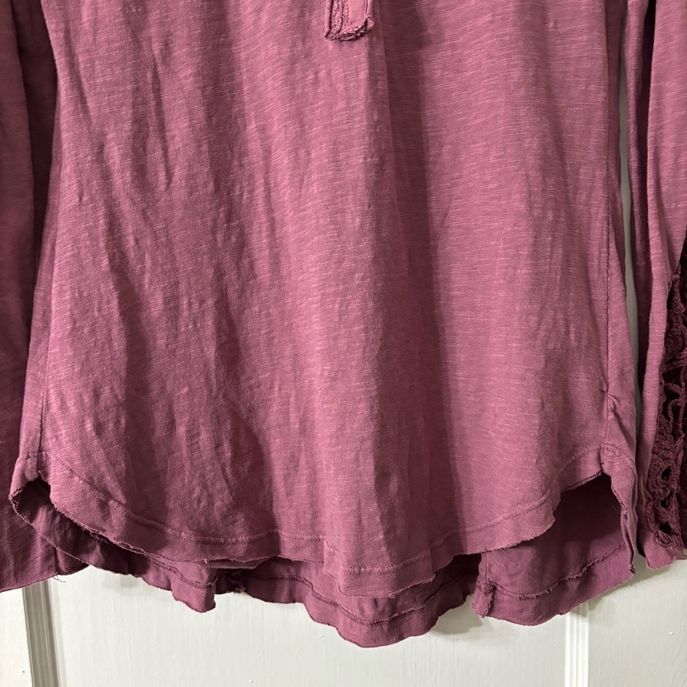 Free People Embroiled Sleeve Henley - Picture 15 of 16